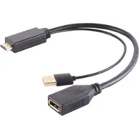 Shiverpeaks -BASIC-S--Adapter-HDMI-A Adapter, Displayport Buchse, 4K, 30cm (80098-SPB)