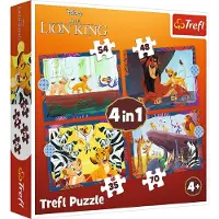 Trefl Puzzle 4 en 1 Le Roi Lion Rebelle 34653