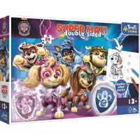 Ryhmä Hau Casse-tête SUPER MAXI double face Équipe de chiens en action Paw patrol 24 pièces dans la boîte 40x27x6cm