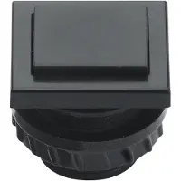 Grothe GRO61045 Bouton-poussoir de sonnette à encastrer noir