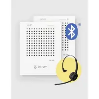 Whd Interphone VoiceBridge Bluetooth avec 2 postes d'interphonie 1xclients/1xpersonnel, 1xcasque mono pour le personnel - Interphone sans contact, entièrement automatique