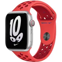 Apple Bracelet Nike Sport pour Watch | 38/40/41/42 mm - Taille S/M/L - Bright Crimson / Gym Red