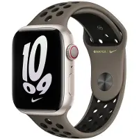 Apple Watch 38/40/41 mm Bracelet Sport Silicone Nike Gris Olive/Noir