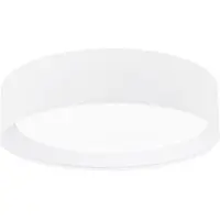 Eglo 31588 Pasteri plafonnier plastique acier blanc textile blanc