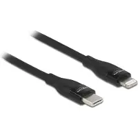DeLOCK Daten und Ladekabel USB-C zu Lightning schwarz 1m MFi