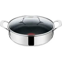 Tefal Jamie Oliver Poêle à servir 25cm avec couvercle en verre, 3,2 L