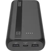 Cellularline PBENTRY20000K banque d'alimentation électrique Lithium-Ion (Li-Ion) 20000 mAh Noir