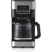 Trebs Cafetière à filtre, 1,5 L, acier inoxydable, système anti-gouttes