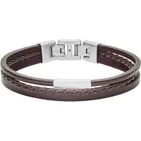 Fossil Bracelet brun foncé / argent