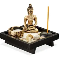 Relaxdays Gartendeko Buddha