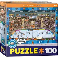 Eurographics Puzzle Hockey - Chercher et trouver, 100 pièces, 48 x 33 cm, 6100-0475