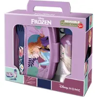 Disney Frozen Set de pique-nique Fun-Tastic 400 ml Couverts Bouteille Sandwichmaker Aluminium