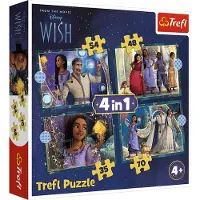 Trefl Puzzle 4en1 Disney Les rêves deviennent réalité 34649