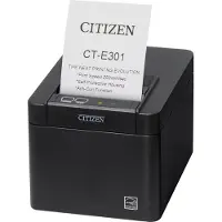 Citizen CT-E301 - Imprimante de reçus - deux couleurs (monochrome) - thermique directe - Rouleau (7,95 cm), rouleau (5,75 cm) - 203 ppp - jusqu'à 250 mm/sec - USB 2.0 - cutter - noir (CTE301XXEBX)