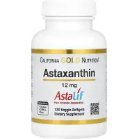California Gold Nutrition , Astaxanthine, Astalif Pur Islandais, 12 mg, 120 Softgels Végétales