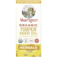 MaryRuth Organics MaryRuth's, Gouttes Liquides d'Huile de Graines de Citrouille Bio, Sans Alcool, 1 fl oz (30 ml)