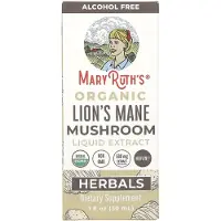 MaryRuth's , Extrait Liquide de Champignon Crinière de Lion Biologique, Sans Alcool, 590 mg, 1 fl oz (30 ml)