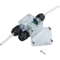 Heitronic 21041 2-way splitter 230 V 4 cm Transparent