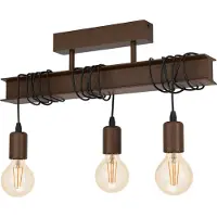 Eglo Plafonnier LED LB22 Townshend 4xE27, brun antique, 43522