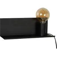 Lucide Applique murale SEBO noire 1xE27x40W en métal, dimensions : 12x35x12 cm, IP20,