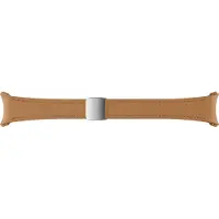 Samsung Bracelet D-Buckle Cuir Hybride Brun Clair Étroit S/M 20 mm