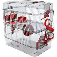 Zolux Cage hamster Rody 3 DUO rouge 41x27x40,5cm