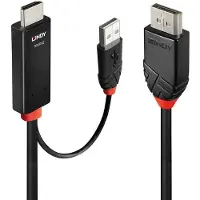 Lindy 2 M Displayport To Hdmi Cable Noir