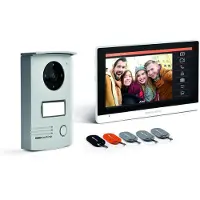 SCS SENTINEL Interphone Vidéo Filaire Avec Badges Visiodoor 7+ Rfid - Écran Tactile 7 - Vision Nocturne - Garantie 5 Ans