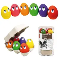 Gloria Latex Eggs Dog Toy 24 Units Multicolore S
