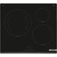 Bosch Plaque à Induction Série 4 3 Zones 7400W Noire - PIJ631BB5E