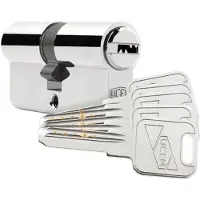 Ucem 88691 Door Lock Cylinder Argenté