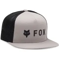 FOX Racing Casquette camionneur à visière plate, snapback, maille absolue, gris