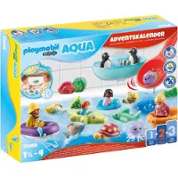 Playmobil 1.2.3. 71086 1.2.3 AQUA : Calendrier de l'Avent pour s'amuser dans le bain