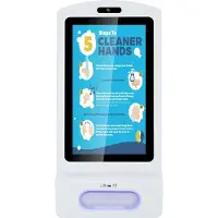 ALLNET Écran 21 pouces, terminal kiosque de désinfection, Android 7, RK3288, couleur blanc oh. Pied (8 Go, blanc), Tablette, Blanc