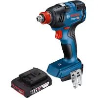Bosch GDX 18V-200 Professional Visseuse à chocs sans fil 18 V 200 Nm Brushless + 1x batterie 2,0 Ah - sans chargeur