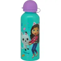 Gabby's Dollhouse Gourde - 500 ml - Aluminium - Turquoise/Violet - - UneTaille - Gourde