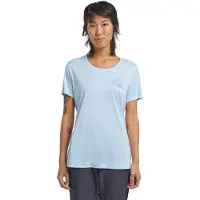 Jack Wolfskin Peak Graphic Short Sleeve T-shirt Bleu XL Femme