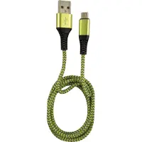 LC-Power LC-C-USB-MICRO-1M-7 LC-C-USB-MICRO-1M-7 Câble USB A vers Micro-USB, vert/gris, 1m
