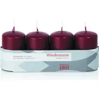 Wiedemann Bougie Stumpen paquet de 4 bordeaux (1 pcs)