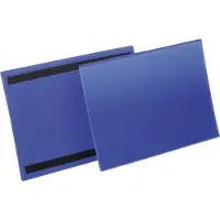 Durable Pochettes magnétiques pour étiquettes et identification l. 297 x H 210 mm (A4 paysage), 50 p., bleu