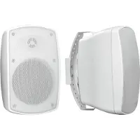 Omnitronic Enceinte murale OD4T 00V 2x (Passif), Haut-parleur PA, Blanc
