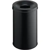 Durable Corbeille à papier SAFE auto-extinguible, 60 litres, Ø 375 x H 695 mm, noir