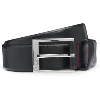 HUGO pour homme. 50541175 Ceinture Volpiana noire (80 cm), Casuel, Cuir