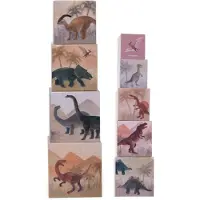 Egmont toys Pyramide de cubes de dinosaures - Voyage à la découverte de la préhistoire