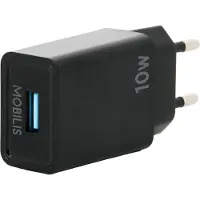 Mobilis Charger 100W 2USB C 1USBA GaN cable 100W Ordinateur portable, Smartphone, Tablette Noir Secteur Intérieure