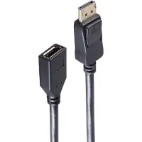 Shiverpeaks -BASIC-S--Câble pour port d'affichage-Câble d'extension DisplayPort 1.2, 4K, 1,5m (1.50 m), Câble vidéo, Noir