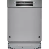 Bosch Série 4 SBI4ECS28E Lave-vaisselle semi-intégré, XXL, hauteur 86,5 cm, largeur 60 cm, acier brossé