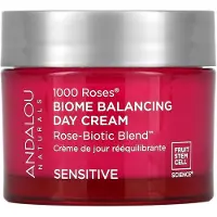 Andalou Naturals , 1000 Roses, Crème de Jour Équilibre du Biome, Peau Sensible, 17 oz (50 g)