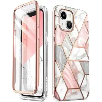 Supcase COSMO IPHONE 14 Plus MARBLE (Apple iPhone 14 Plus), Coque pour téléphone portable, Pink