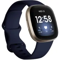 Cover-Discount Fitbit Versa 4 / Sense 2 - Bracelet de remplacement en silicone bleu (Silicone), Sangles de montre, Bleu